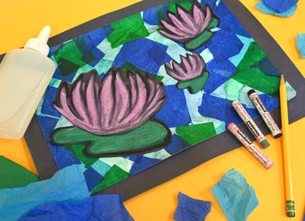 Wonderspark- Monet Decoupage Water lillies 2