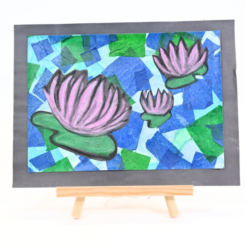 1002 - Monet Art kit Tissue Paper lilies