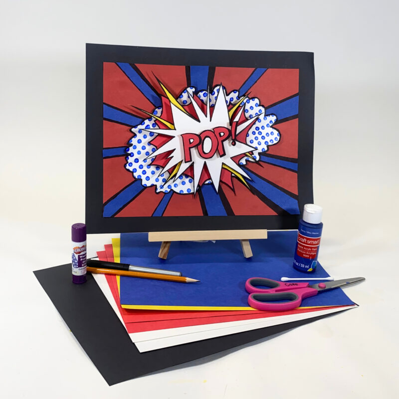 1010 - Pop Art Paper Collage Supply Photo