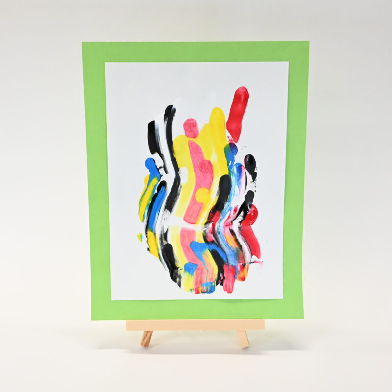 1014 - Abstract Scrape Painting