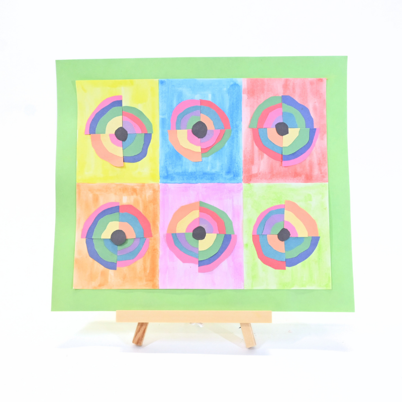 Kandinsky watercolor collage