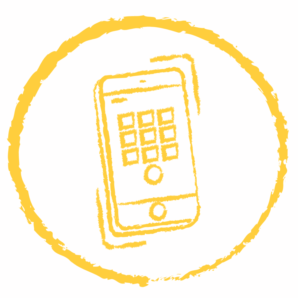 yellow phone icon