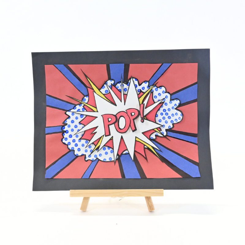 1010 Pop Art Paper Collage Project Photo